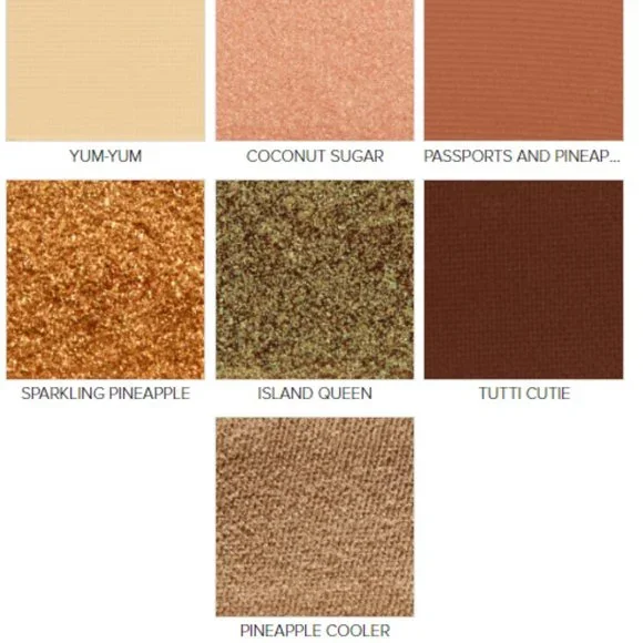 NEW!!! Too Faced Tutti Frutti Sparkling Pineapple Eyeshadow Palette - Picture 6 of 6